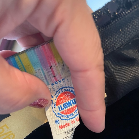 Flirtations black dress size 5/6 - Picture 6 of 9